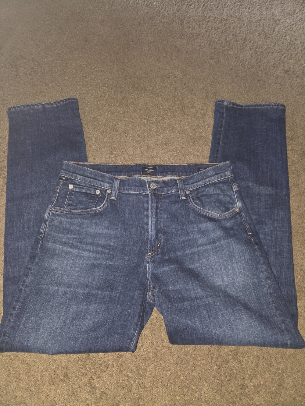 Citizens Of Humanity Straight Leg Dark Blue Jeans